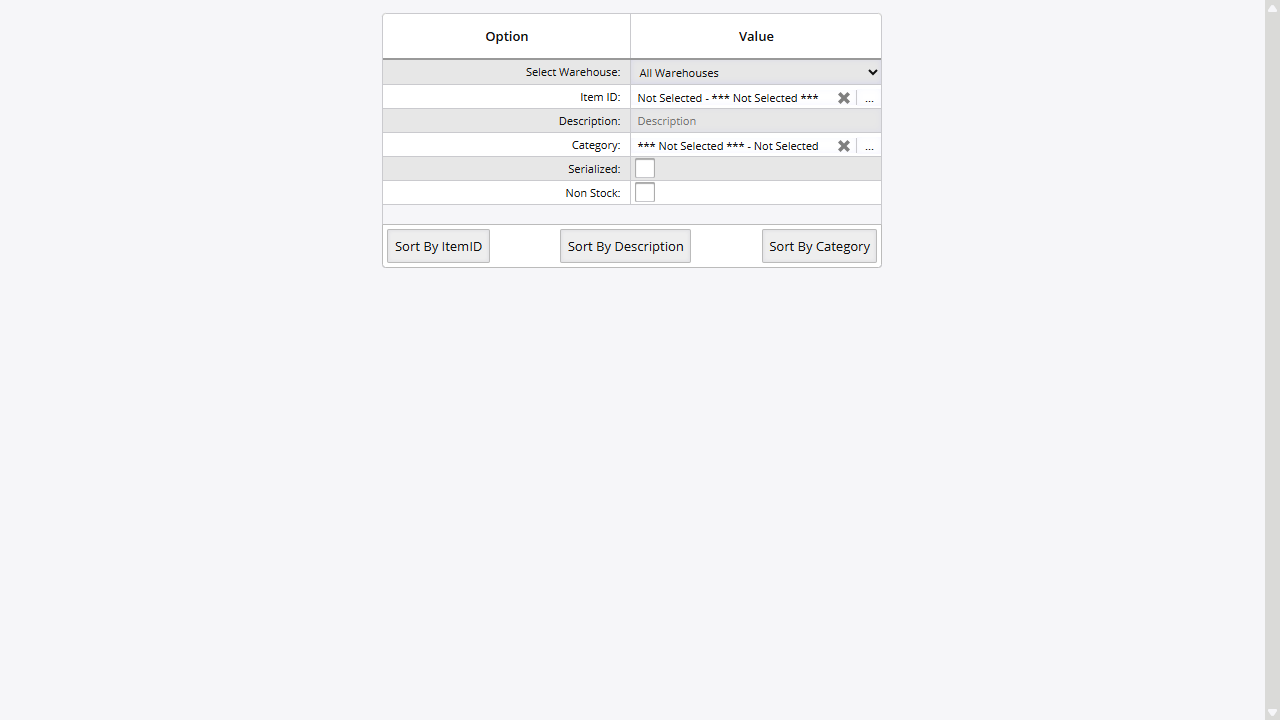 Catalog Configuration